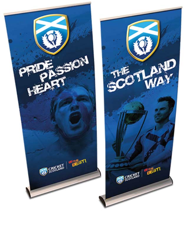 cricket scotland pull up banners
